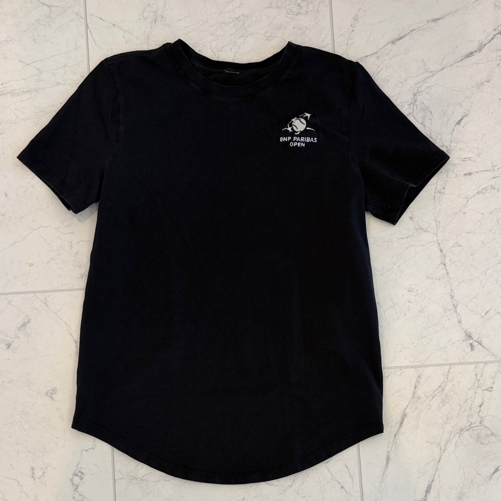 Lululemon Athletica BNP Paribas Open Black Short Sleeve Tee